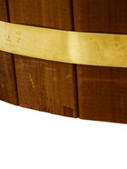 УЦЕНКА Шайка 10 л с пластиковой вставкой, ручки веревка, латунный обруч ТЕРМО липа - Фото 8