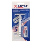 УЦЕНКА Т-образная бритва Rapira "Суперсталь" + 5 лезвий - Фото 6