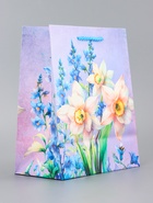 Пакет подарочный ламинированный вертикальный «Фиолетовое чудо», 18?22.3?10 см (комплект 2 шт) - фото 64217393