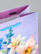 Пакет подарочный ламинированный вертикальный «Фиолетовое чудо», 18?22.3?10 см (комплект 2 шт) - фото 64217394