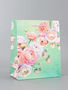 Пакет подарочный ламинированный вертикальный «Симфония цветов», 18×22.3×10 см 10961827