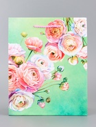 Пакет подарочный ламинированный вертикальный «Симфония цветов», 18?22.3?10 см (комплект 2 шт) - фото 64217401