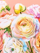 Пакет подарочный ламинированный вертикальный «Цветочная роспись», 18×22.3×10 см 10961828