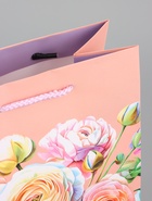 Пакет подарочный ламинированный вертикальный «Цветочная роспись», 18×22.3×10 см 10961828