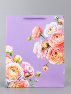 Пакет подарочный ламинированный вертикальный «От всего сердца», 26?12?32 см (комплект 2 шт) - фото 64217411