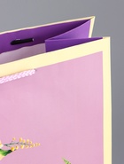 Пакет подарочный ламинированный вертикальный «Фиолетовое настроение», 26×12×32 см - фото 119974552