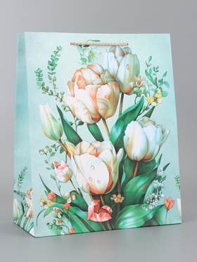 Пакет подарочный ламинированный вертикальный «Блаженство», 26×12×32 см 10961835