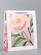 Пакет подарочный ламинированный вертикальный «Цветочное вдохновение», 26×12×32 см 10961838