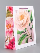 Пакет подарочный ламинированный вертикальный «Цветочное вдохновение», 26×12×32 см - Фото 4