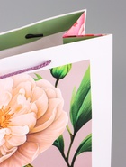 Пакет подарочный ламинированный вертикальный «Цветочное вдохновение», 26×12×32 см - Фото 5