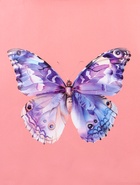 Пакет подарочный ламинированный вертикальный «Портрет бабочки» 26×12×32 см - Фото 3