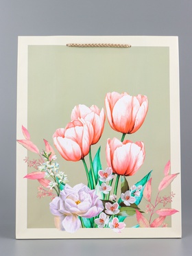 Пакет подарочный ламинированный вертикальный «Магия красоты», 26?12?32 см (комплект 2 шт)