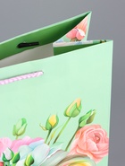 Пакет подарочный ламинированный вертикальный «Цветочный вальс», 26?12?32 см (комплект 2 шт) - фото 64217466