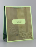 Пакет подарочный ламинированный вертикальный «Элегантность», 26×12×32 см 10961846