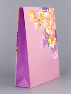 Пакет подарочный ламинированный вертикальный «Палитра лепестков», 33×42.5×10 см - Фото 4