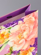 Пакет подарочный ламинированный вертикальный «Палитра лепестков», 33×42.5×10 см - Фото 5