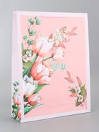 Пакет подарочный ламинированный вертикальный «Магия цветущих снов», 33×42.5×10 см 10961848