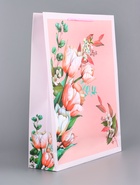 Пакет подарочный ламинированный вертикальный «Магия цветущих снов», 33×42.5×10 см - Фото 4