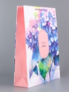 Пакет подарочный ламинированный вертикальный «Цветочные мелодии», 33×42.5×10 см - Фото 4