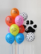 Воздушный шар латексный 14" «С днём рождения. Котики», 50 шт. - фото 119717462