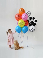 Воздушный шар латексный 14" «С днём рождения. Котики», 50 шт. - Фото 5