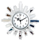 УЦЕНКА Часы настенные интерьерные «Солнце», дискретный ход, 25.5×25.5 см, циферблат d=11 см, золотистые, от батарейки 1×АА - Фото 4