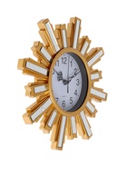 УЦЕНКА Часы настенные интерьерные «Солнце», дискретный ход, 25.5×25.5 см, циферблат d=11 см, золотистые, от батарейки 1×АА - Фото 7