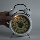 УЦЕНКА Будильник "Прованс", дискретный ход, d-9 см, с подсветкой, 17 х 11 см - Фото 4