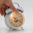 УЦЕНКА Будильник "Прованс", дискретный ход, d-9 см, с подсветкой, 17 х 11 см - Фото 8