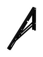 УЦЕНКА Кронштейн складной для столов и полок ТУНДРА, K001, 2 шт., длина 350 мм, сталь цвет черный 9 - Фото 8