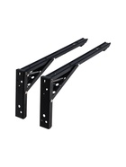 УЦЕНКА Кронштейн складной для столов и полок ТУНДРА, F001 , 2 шт., длина 300 мм., сталь, цвет черный - Фото 2