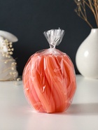 Свеча-цилиндр 9×8 см, 220 г, с нарезкой, персик - фото 63634305