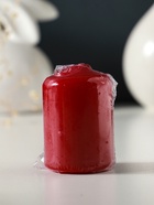 Свеча-цилиндр 4×6 см, 70 г, бордовый - фото 63634323