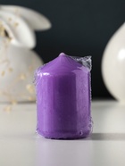 Свеча-цилиндр 4×6 см, 70 г, лаванда - Фото 3