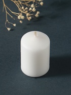 Набор: свеча-цилиндр 4×6 см, 70 г, 4 шт., белый - фото 63634332