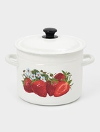 УЦЕНКА Кастрюля эмалированная, 7 л, белая - Фото 3