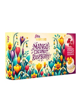 Конфеты глазированные «Манго, малина, кокос», 126 г