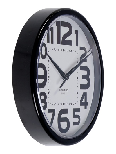УЦЕНКА Часы настенные, серия: Классика, плавный ход, d=23 см, черные