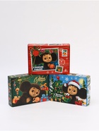 Набор подарочных коробок 3 шт «Новый год», Чебурашка, 21 × 15 × 5 см - фото 63634365