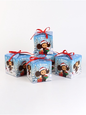 Набор подарочных коробок 5 шт «Новый год», Чебурашка, 12 × 12 × 12 см
