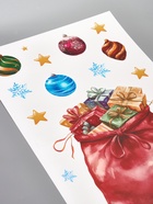 Виниловые наклейки «Новогодняя история», 35 × 50 см, 4 листа  (артикул 10863267)  большой выбор товаров оптом и в розницу по низким ценам с доставкой