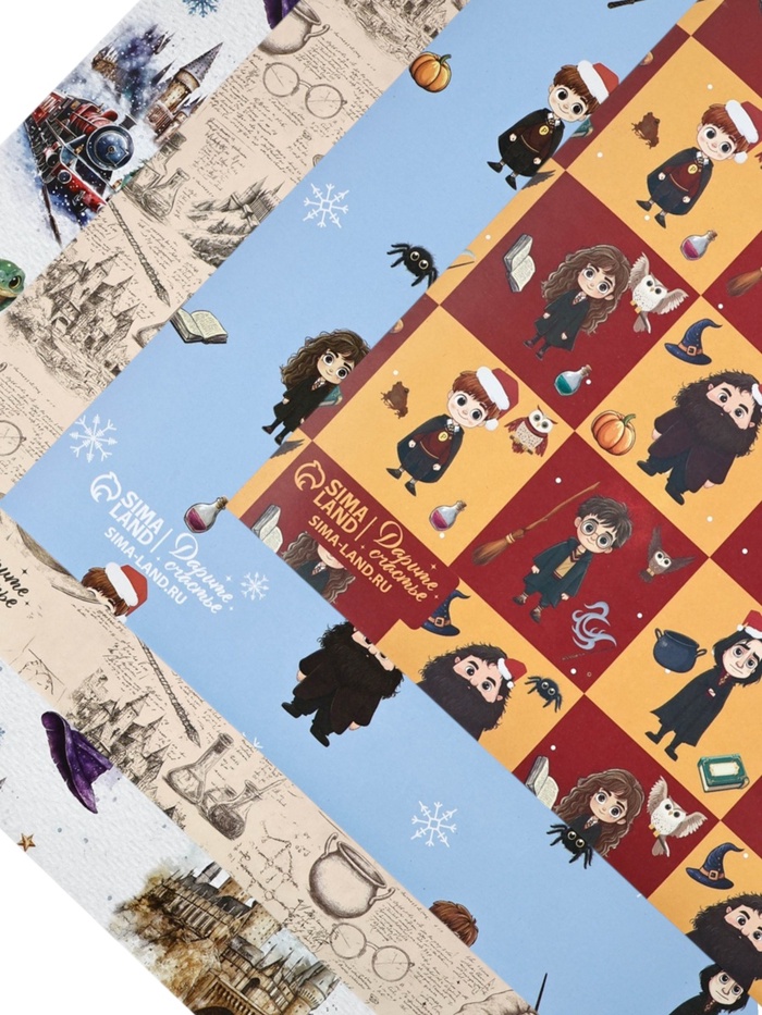 Набор упаковочной бумаги «Новый год», 4 листа, 70×100 см - Фото 1