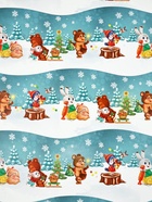 Набор упаковочной бумаги «Новогодняя», 4 листа, 70 × 100 см 10863494