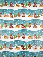 Набор упаковочной бумаги «Новогодняя», 4 листа, 70 × 100 см 10863494