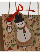 Набор подарочных крафтовых пакетов «Новый год», 3 шт,  25,4 × 30,5 × 12,7 см - фото 119717545