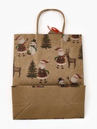 Набор подарочных крафтовых пакетов «Новый год», 3 шт,  25,4 × 30,5 × 12,7 см - фото 119717551