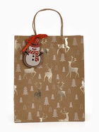 Набор подарочных крафтовых пакетов «Новый год», 3 шт,  25,4 × 30,5 × 12,7 см - фото 119717537