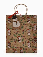 Набор подарочных крафтовых пакетов «Новый год», 3 шт,  25,4 × 30,5 × 12,7 см - фото 119717543