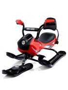 УЦЕНКА Снегокат Snowpatrol 2, со спинкой, с фонариком, красный, чёрный, SND4/1 Nika Kids - Фото 7