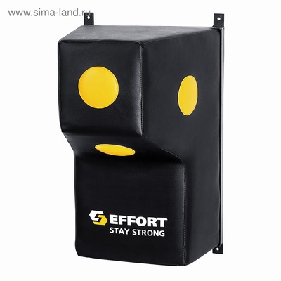 УЦЕНКА Подушка боксёрская настенная EFFORT, Г-образная, с мишенями, 60×40×40 см